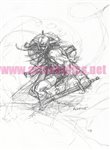 Conan cover prelim print Comic Art